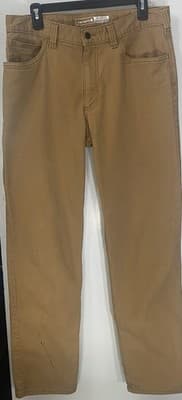 Carhartt Jeans Mens Tan Denim Relaxed Fit Work Wear 34x34 Cargo - Thumbnail 5