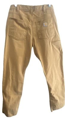 Carhartt Jeans Mens Tan Denim Relaxed Fit Work Wear 34x34 Cargo - Thumbnail 11