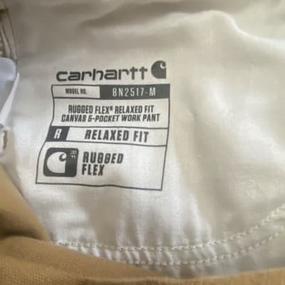 Carhartt Jeans Mens Tan Denim Relaxed Fit Work Wear 34x34 Cargo - Thumbnail 18