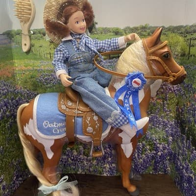 Breyer Little Debbie Special Edition Pony and Rider set 2004 701806 W Catalog - Thumbnail 2