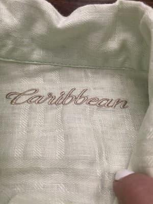 Lot Of 2 Caribbean Mens Linen Blend Elastic Waist Coastal Beachwear Sz40x30 - Thumbnail 3