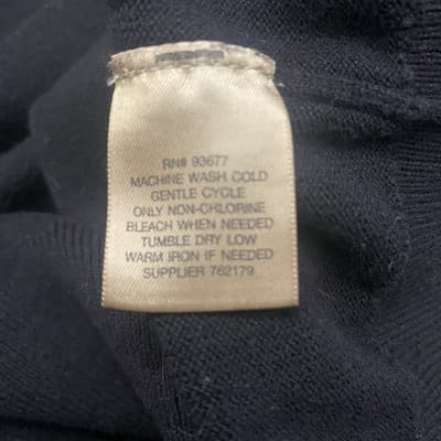 Foundry Supply Co Mens 2XL Black Cotton Partial Zip Pullover Sweater Big & Tall - Thumbnail 8