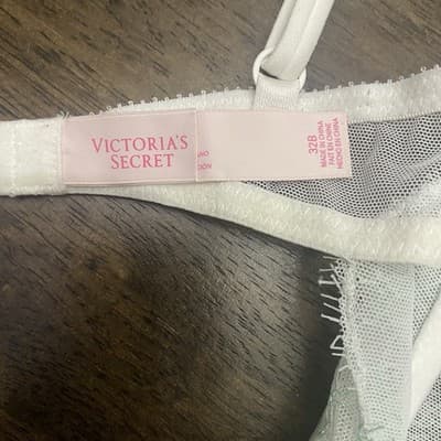 Victorias Secret Lace & Mesh Corset Bustier Garter Straps 32B Romantic Festival - Thumbnail 4