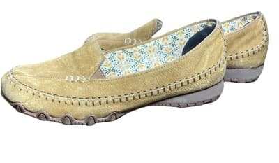Skechers Relax Fit Memory Foam Size 8 Slip-On Brown Loafer Sneakers Flats 48930 - Thumbnail 5