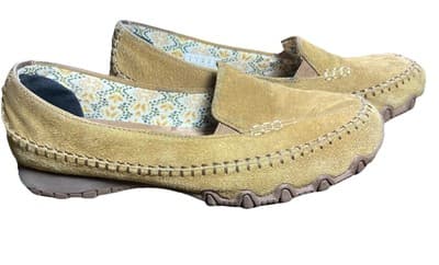 Skechers Relax Fit Memory Foam Size 8 Slip-On Brown Loafer Sneakers Flats 48930 - Thumbnail 3
