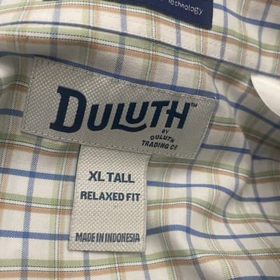 Duluth Mens Shirt XL Plaid Short Sleeve MagnaReady Magnetic Button Closure - Thumbnail 4
