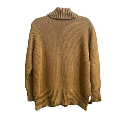Newport News Chunky Knit Women’s Sweater Mustard Gold 2XL - Thumbnail 2