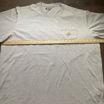 Carhartt Mens Loose Fit T Shirt Grey 2XL Work Wear Casual Cotton ComfortClassic - Thumbnail 2