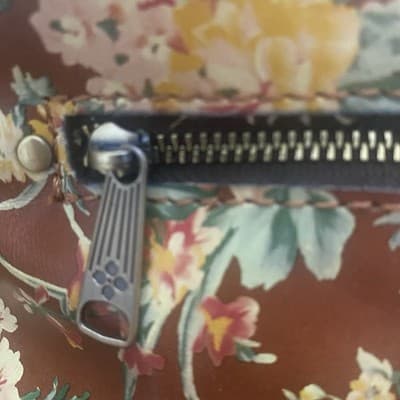 Patricia Nash Leather 10 Anniversary Novella Frame Bag MetalStrap KissLock Close - Thumbnail 7