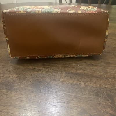 Patricia Nash Leather 10 Anniversary Novella Frame Bag MetalStrap KissLock Close - Thumbnail 9