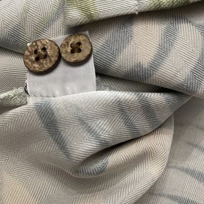Tommy Bahama Coastal Hawaiian Button Up Shirt Tan and Green Large L 100% Silk - Thumbnail 3