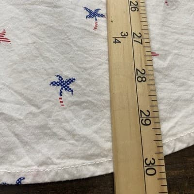Denim & Flower Men's XL White Shirt Patriotic Firecrackers Vacation Short Sleeve - Thumbnail 6