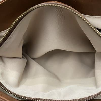 Via Neroli Genuine Leather Satchel Bag W Long Cross Body Or Shoulder Strap 13x8 - Thumbnail 11