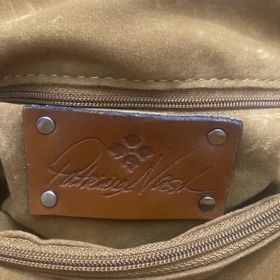 Patricia Nash Leather 10 Anniversary Novella Frame Bag MetalStrap KissLock Close - Thumbnail 14