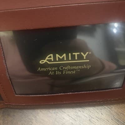 Amity Vintage Leather Long Wallet Split Cowhide Kiss Lock Coin USA Made - Thumbnail 10