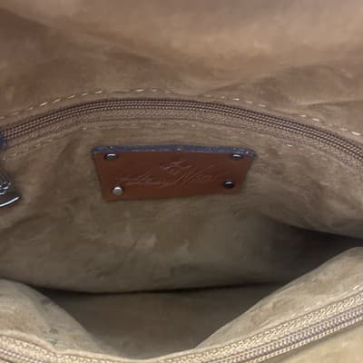 Patricia Nash Leather 10 Anniversary Novella Frame Bag MetalStrap KissLock Close - Thumbnail 11