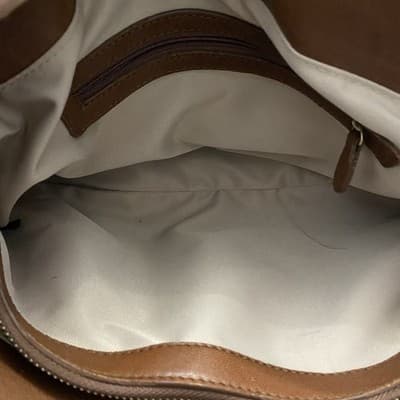 Via Neroli Genuine Leather Satchel Bag W Long Cross Body Or Shoulder Strap 13x8 - Thumbnail 8