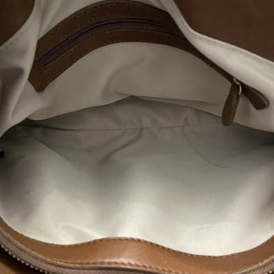 Via Neroli Genuine Leather Satchel Bag W Long Cross Body Or Shoulder Strap 13x8 - Thumbnail 7