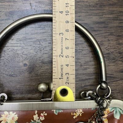 Patricia Nash Leather 10 Anniversary Novella Frame Bag MetalStrap KissLock Close - Thumbnail 17