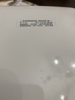 Vintage Corning Ware Wildflower 1.5 QT Square Casserole Dish A-1 1/2- B Microwav - Thumbnail 2