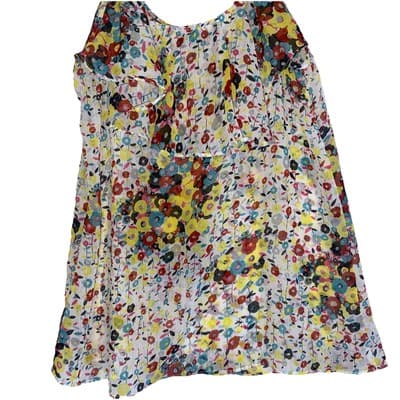 Twenty One Floral Camisole Butter Yellow Flowy Fairycore Goingout Made In USA - Thumbnail 3
