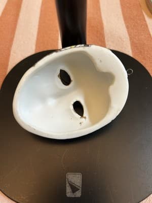 Ceramic Wall Mask Multicolor Art Deco Hanging Face Figurine 3.25” Vintage - Thumbnail 3