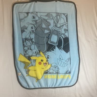Pokémon Pikachu Throw Blanket Soft Fleece Anime 46 X 34” - Thumbnail 2