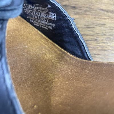 Black Vegan Leather Mule Slide In Heels Dolly Parton Style Retro 80s - Thumbnail 7