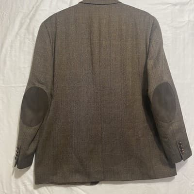 Lauren Ralph Lauren Wool BlendHerringbone Tweed Jacket Sport Coat Mens Lg 42R - Thumbnail 2
