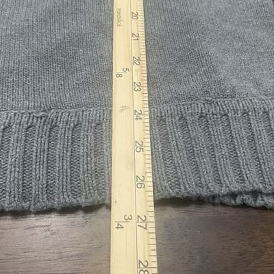 Arepostale Thrashed Sweater Gray 3/4 Zip Grunge Distressed - Thumbnail 11