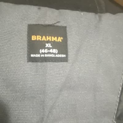 Brahma Mens XL Insulated Work Barn Coat Quilted Lining hooded 46-48 - Thumbnail 7