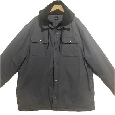 Brahma Mens XL Insulated Work Barn Coat Quilted Lining hooded 46-48 - Thumbnail 3