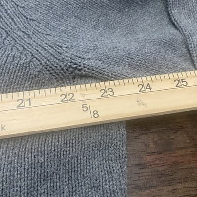 Arepostale Thrashed Sweater Gray 3/4 Zip Grunge Distressed - Thumbnail 9