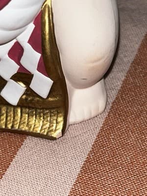 Pair Of Japanese Clay Hakata Doll Sumo Wrestlers Vintage - Thumbnail 7