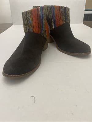 Tom’s Western Cowgirl Cowboy Prairie Southwestern Santa Fe Ladies Boots Sz 7