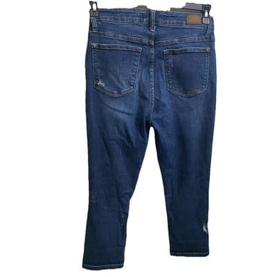 Judy Blue Skinny Fit 7 / 28 Distressed Cropped Womens Jeans - Thumbnail 2