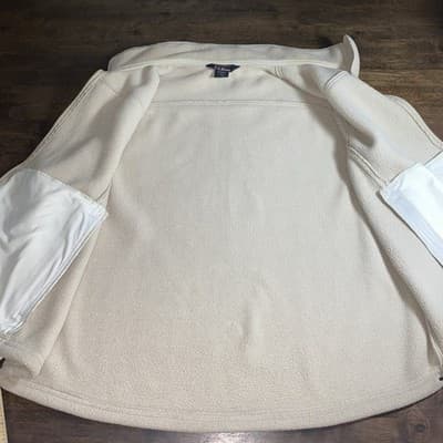 LL Bean Womens Mountain Classic Fleece Vest Size XL Beige - Thumbnail 7