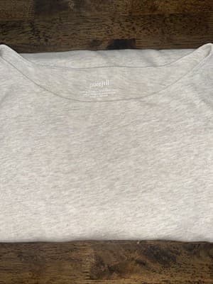 Pure Jill Top Womens XL Lagenlook CottageCore Cosstal Boat Neck Layered Tunic - Thumbnail 4
