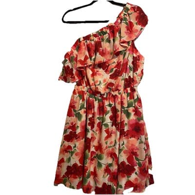Fairy Romantic Prairie CottageCore One Shoulder Dress New