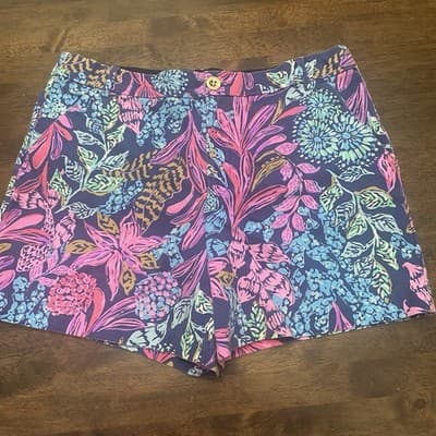 Lilly Pulitzer Callahan Size 12 Tropical Basic Shorts - Thumbnail 2