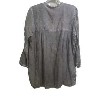 Free People Top Womens Small Heathered Gray Long Sleeve Boho Oversize Beachy - Thumbnail 3