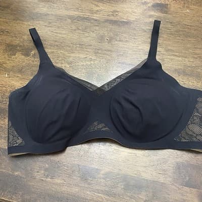 Honey Love Crossover V Neck Bra Sz Lrg Black Removable padding - Thumbnail 2