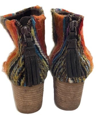 Tom’s Western Cowgirl Cowboy Prairie Southwestern Santa Fe Ladies Boots Sz 7 - Thumbnail 5