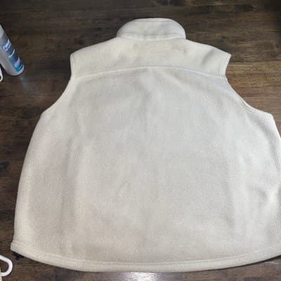 LL Bean Womens Mountain Classic Fleece Vest Size XL Beige - Thumbnail 15