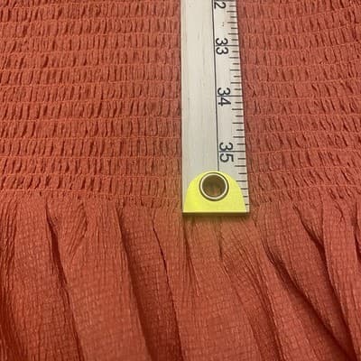 Anthropologie Smocked Mock Neck Dress Sleeveless Ruffle Hem Bodycon Small - Thumbnail 8