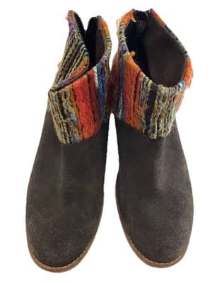 Tom’s Western Cowgirl Cowboy Prairie Southwestern Santa Fe Ladies Boots Sz 7 - Thumbnail 3