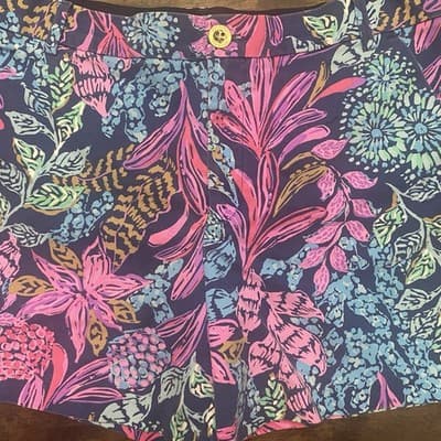 Lilly Pulitzer Callahan Size 12 Tropical Basic Shorts - Thumbnail 3
