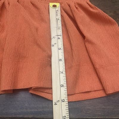 Anthropologie Smocked Mock Neck Dress Sleeveless Ruffle Hem Bodycon Small - Thumbnail 9