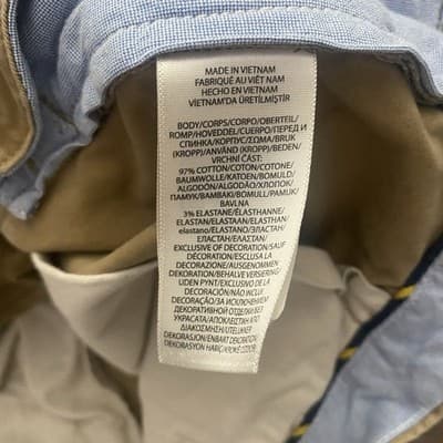 Polo Ralph Lauren Chino Shorts Mens Sz 40 Khaki Pony Logo Mid Rise Classic Fit - Thumbnail 6