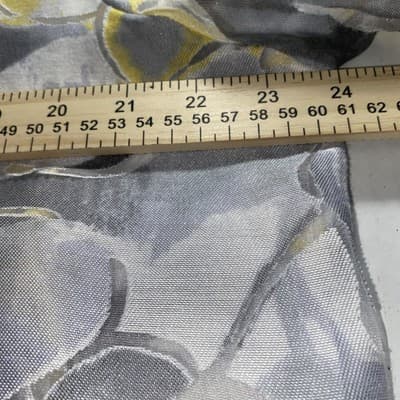 Alfred Dunner Office Wear Corpcore Sheer Butter Yellow Floral Top Ladies Plus18 - Thumbnail 5